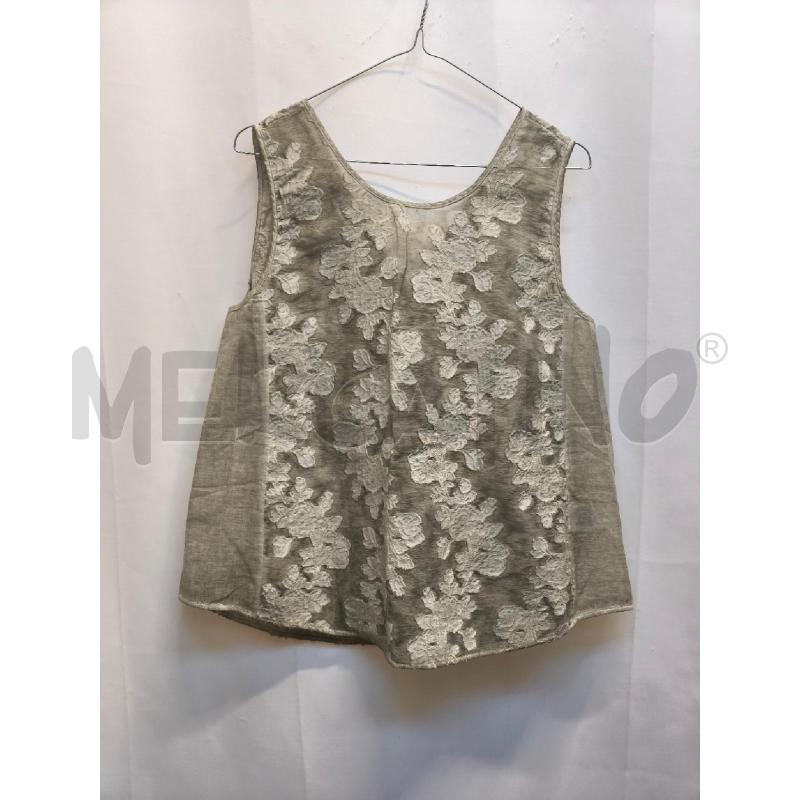 COMPLETO DONNA TANDEM GRIGIO FIORI BIANCI  | Mercatino dell'Usato Volpago del montello 1