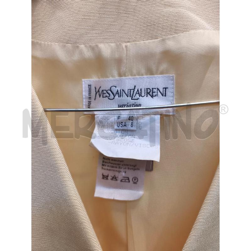 COMPLETO DONNA YVESAINTLAURENT GIALLO  | Mercatino dell'Usato Volpago del montello 2