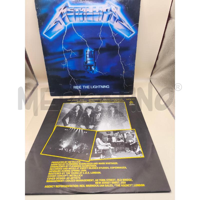 DISCO METALLICA RIDE THE LIGHTNING  | Mercatino dell'Usato Volpago del montello 3