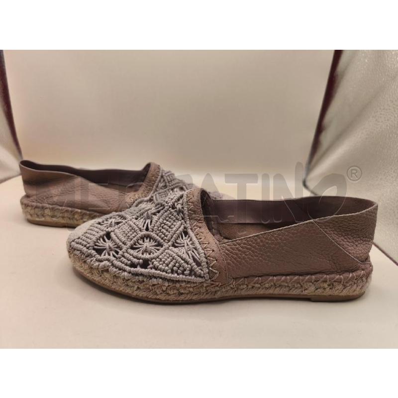 ESPADRILLAS DONNA ROSA PELLE STOFA VALENTINO | Mercatino dell'Usato Volpago del montello 4