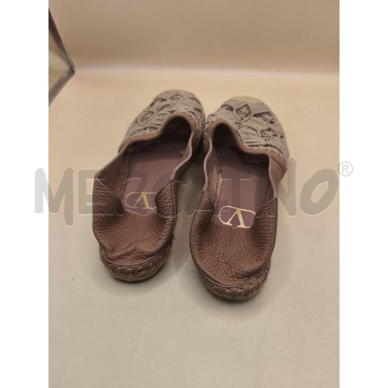 ESPADRILLAS DONNA ROSA PELLE STOFA VALENTINO | Mercatino dell'Usato Volpago del montello 5