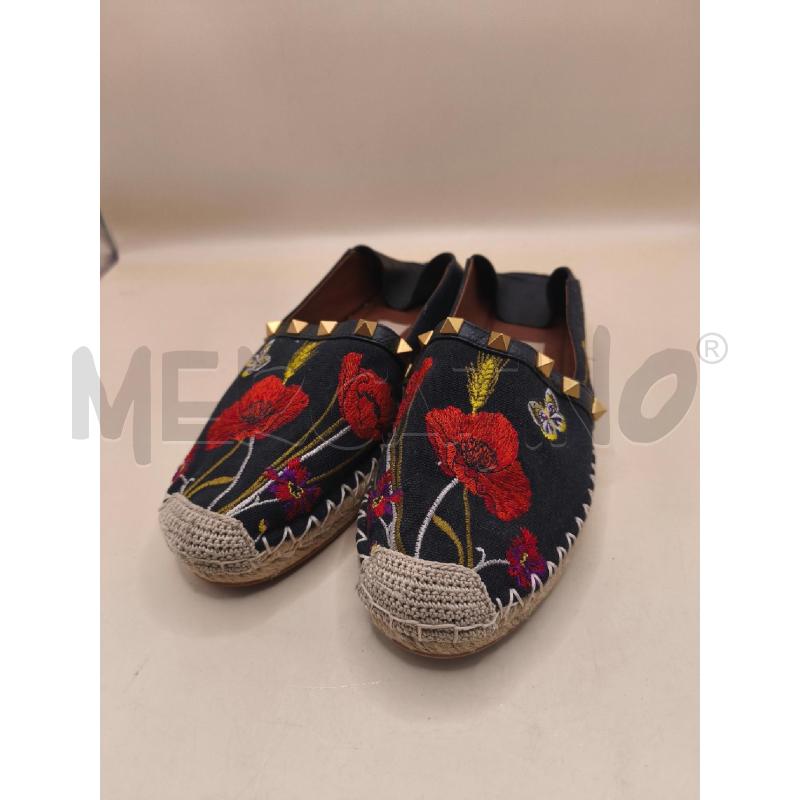 ESPADRILLAS DONNA VALENTINO NERI FIORI | Mercatino dell'Usato Volpago del montello 1