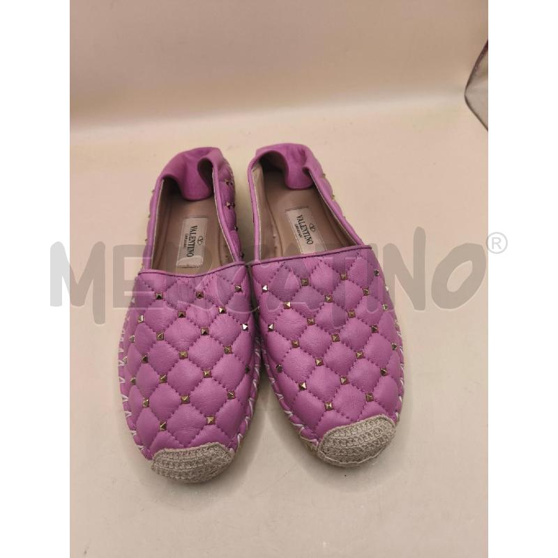 ESPADRILLAS DONNA VALENTINO ROSA PELLE  | Mercatino dell'Usato Volpago del montello 2
