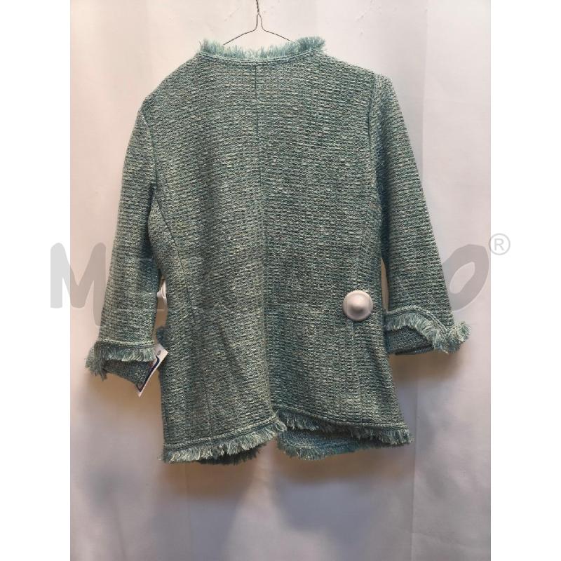 GIACCA DONNA CHARLOTT AZZURRA FILO ARGENTO  | Mercatino dell'Usato Volpago del montello 4