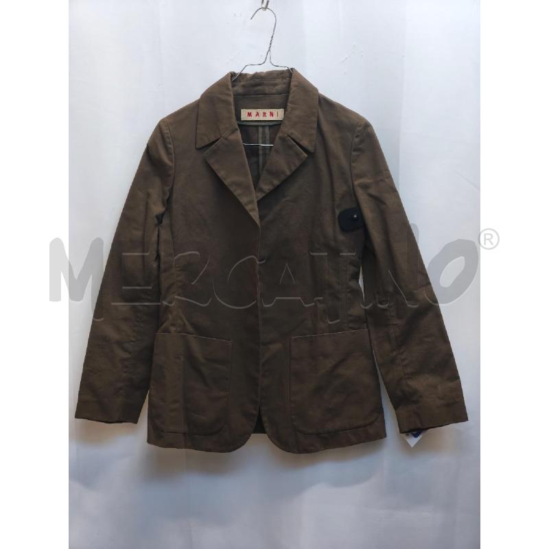 GIACCA DONNA MARNI MARRONE SCURO  | Mercatino dell'Usato Volpago del montello 1