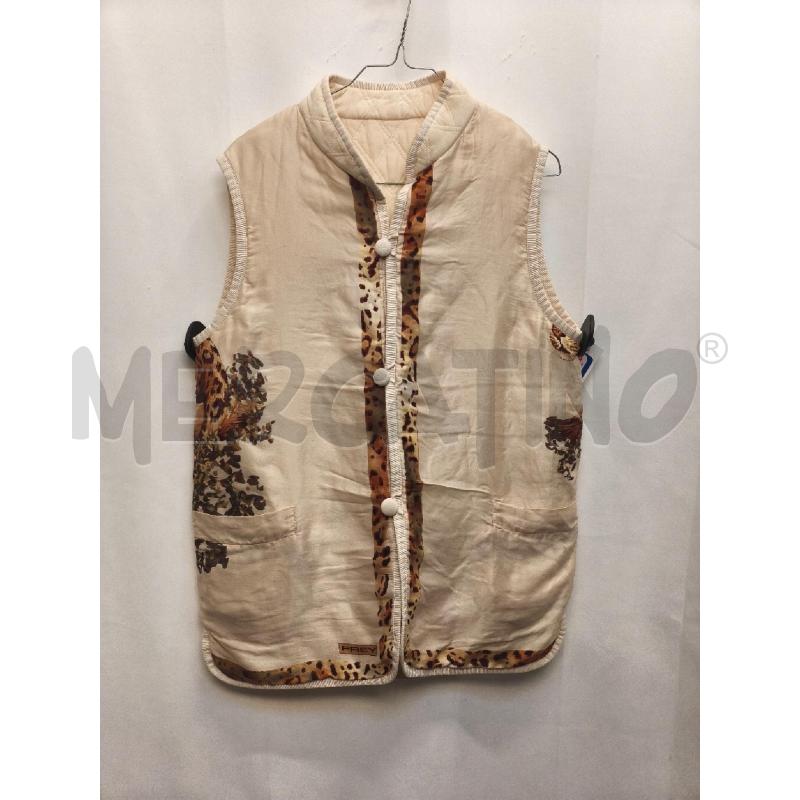 GILET DONNA FREY SETA BIANCO TIGRE | Mercatino dell'Usato Volpago del montello 1