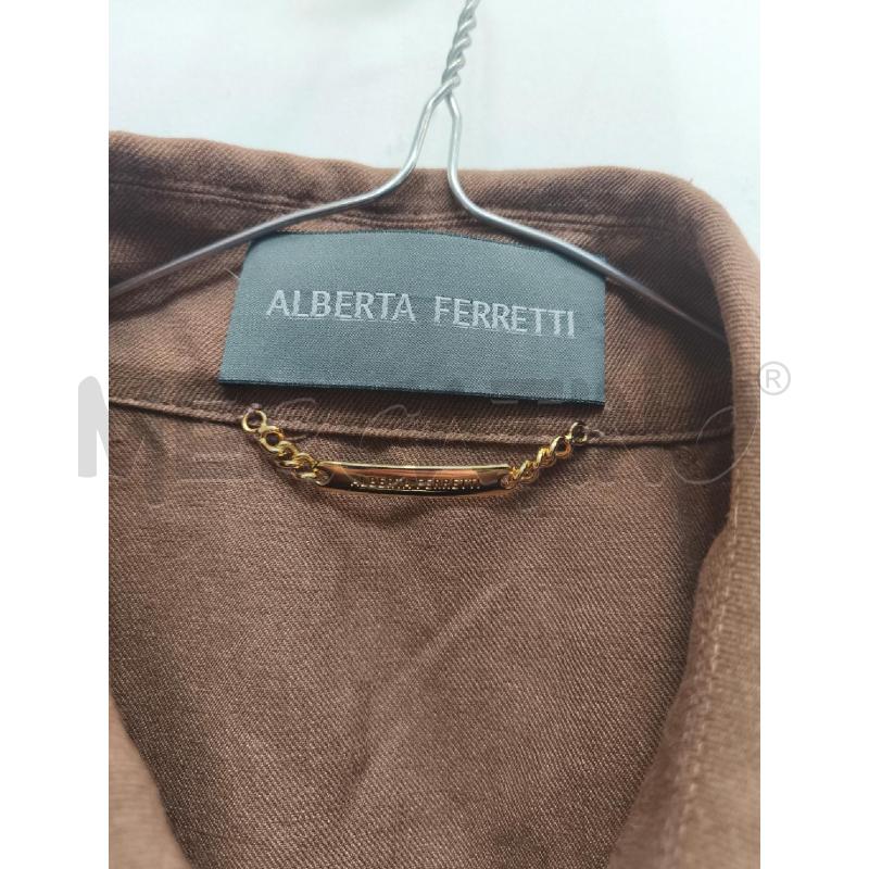 GIUBBOTTO DONNA ALBERTA FERETTI MARRONE  | Mercatino dell'Usato Volpago del montello 2