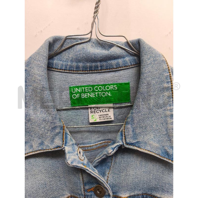 GIUBBOTTO DONNA BENETTON BLU CHIARO  | Mercatino dell'Usato Volpago del montello 2
