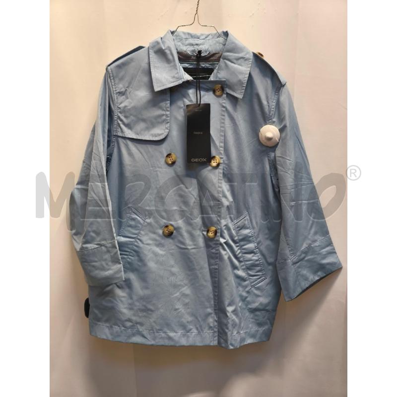 GIUBBOTTO DONNA GEOX AZZURRO FIORI  | Mercatino dell'Usato Volpago del montello 1