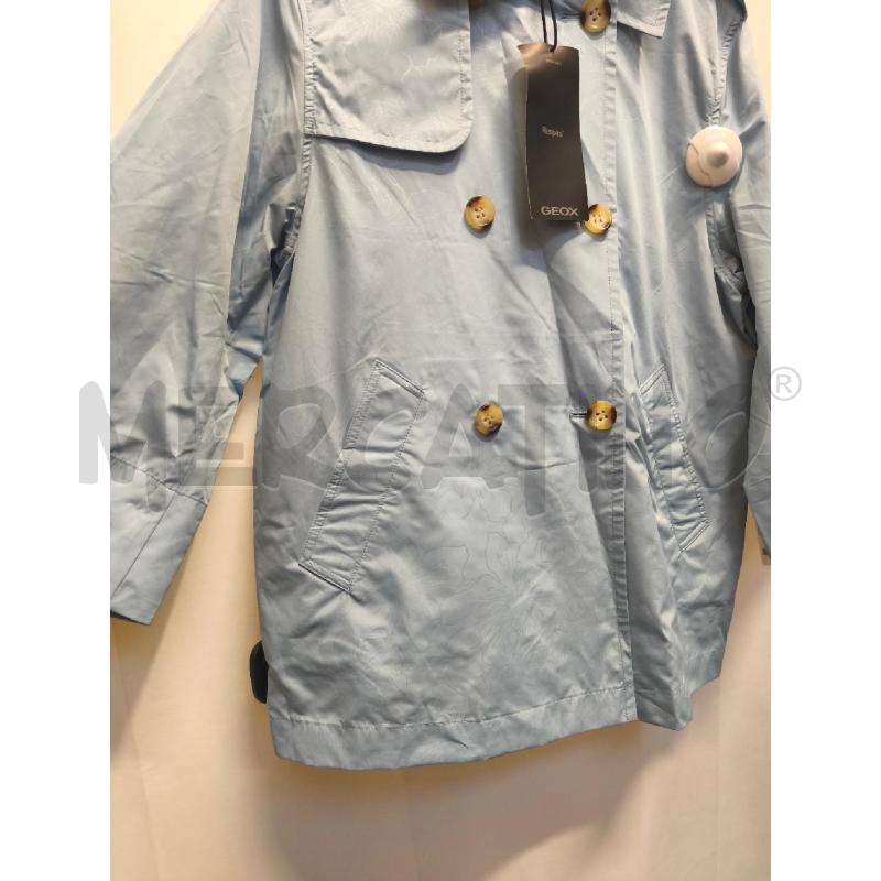 GIUBBOTTO DONNA GEOX AZZURRO FIORI  | Mercatino dell'Usato Volpago del montello 2