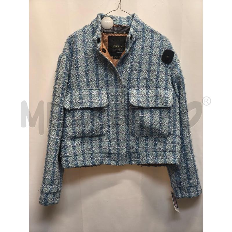 GIUBBOTTO DONNA GEOX BLU AZZURRO  | Mercatino dell'Usato Volpago del montello 1