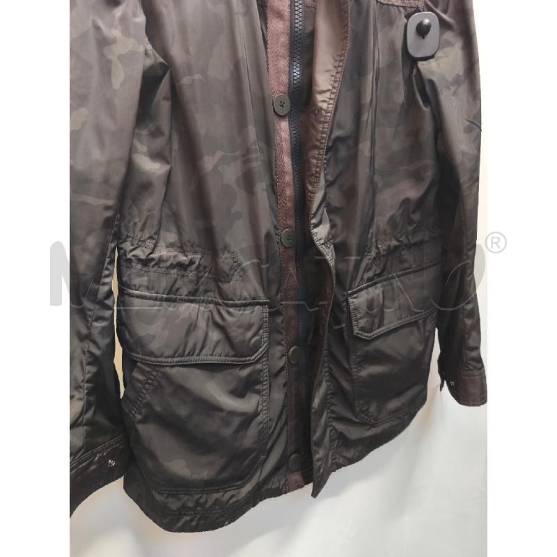 GIUBBOTTO UOMO GEOX MILITARE  VERDE MARRONE  | Mercatino dell'Usato Volpago del montello 3