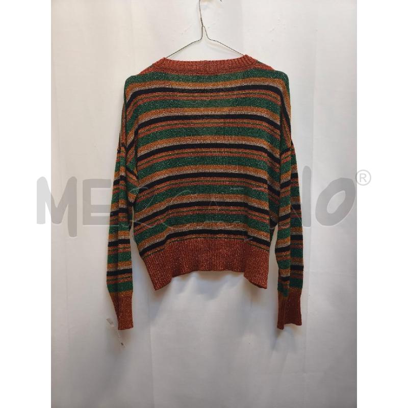 GOLFINO DONNA MOMONI RIGHE COLORATE  | Mercatino dell'Usato Volpago del montello 4