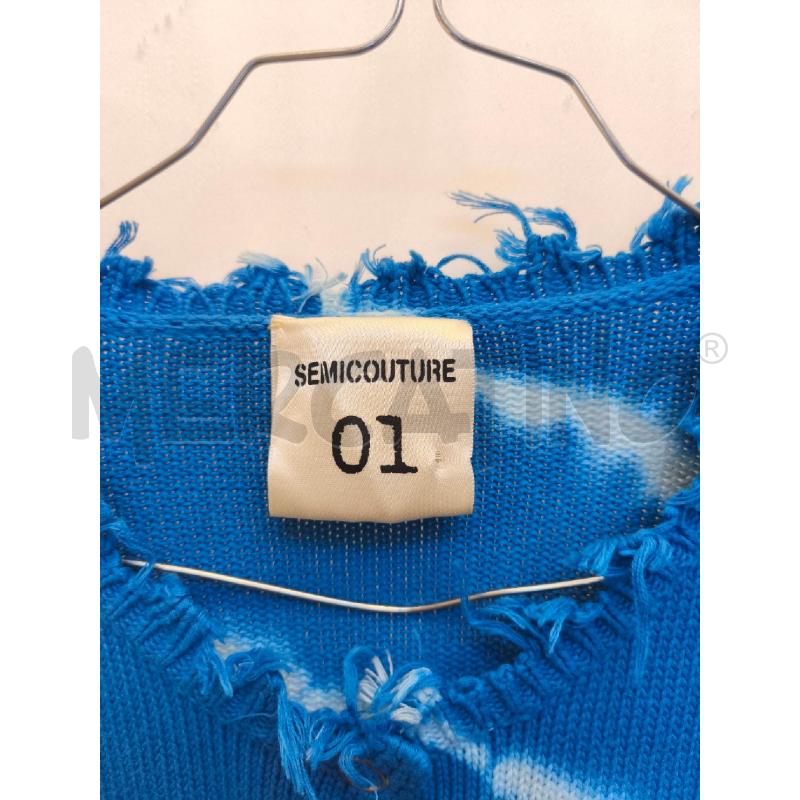 GOLFINO DONNA SEMICOUTURE BLU BIANCO  | Mercatino dell'Usato Volpago del montello 2