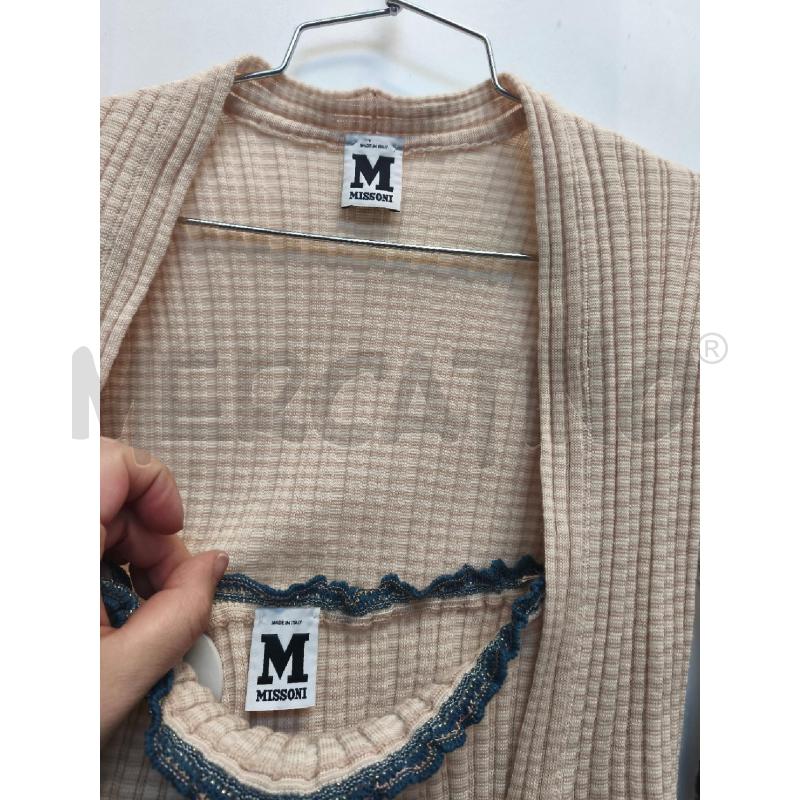 GOLFINO DONNA +CANOTA MISSONI PANNA RIGE BLU MARRONI | Mercatino dell'Usato Volpago del montello 2