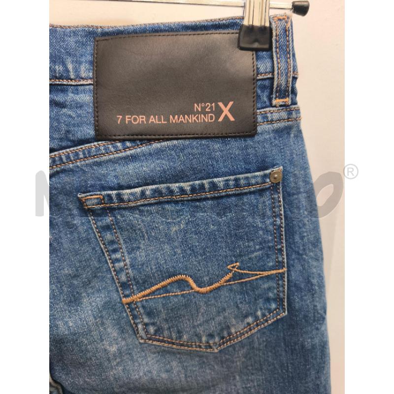 JEANS DONNA N 21 7 FOR ALL MANKIND BLU  | Mercatino dell'Usato Volpago del montello 5