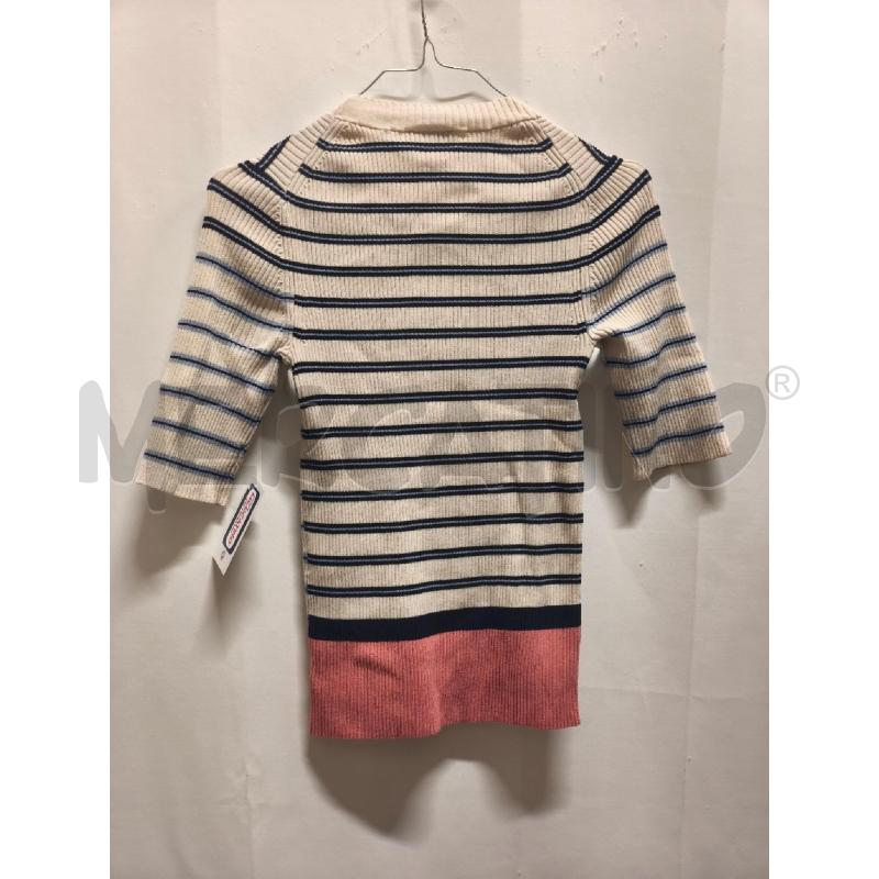 MAGLIA DONNA ACNE STUDIOS BIANCA RIGHE BLU AZZURRO | Mercatino dell'Usato Volpago del montello 3