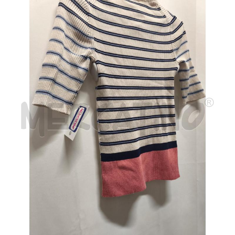MAGLIA DONNA ACNE STUDIOS BIANCA RIGHE BLU AZZURRO | Mercatino dell'Usato Volpago del montello 4