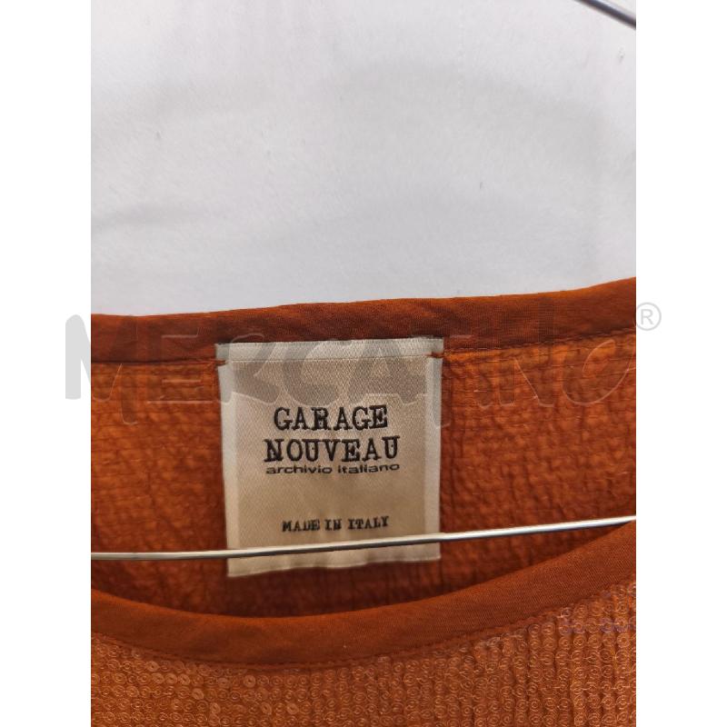 MAGLIA DONNA GARAGE NOUVEAUX PAIETTE MARRONE  | Mercatino dell'Usato Volpago del montello 2