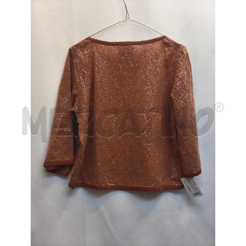 MAGLIA DONNA GARAGE NOUVEAUX PAIETTE MARRONE  | Mercatino dell'Usato Volpago del montello 4