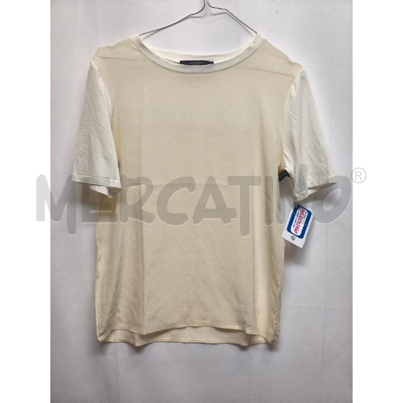 MAGLIA DONNA MAX&MARA DAVANTI PANNA DIETRO BIANCA  | Mercatino dell'Usato Volpago del montello 1