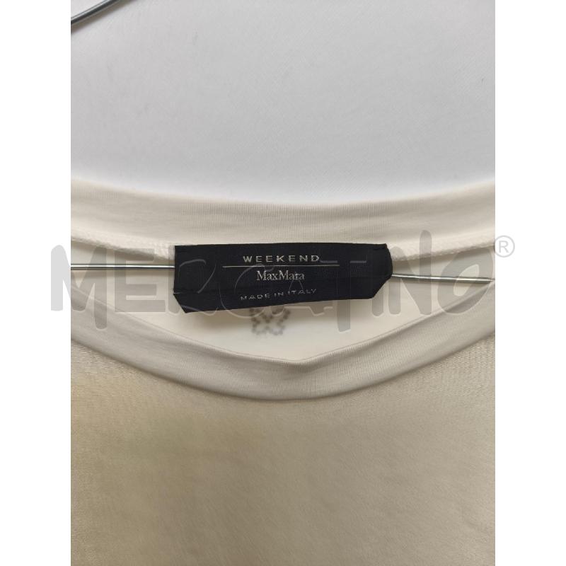 MAGLIA DONNA MAX&MARA DAVANTI PANNA DIETRO BIANCA  | Mercatino dell'Usato Volpago del montello 2