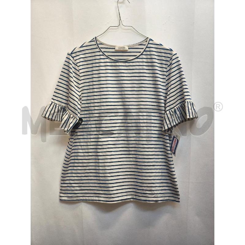 MAGLIA DONNA NANA PANNA RIGE BLU | Mercatino dell'Usato Volpago del montello 1