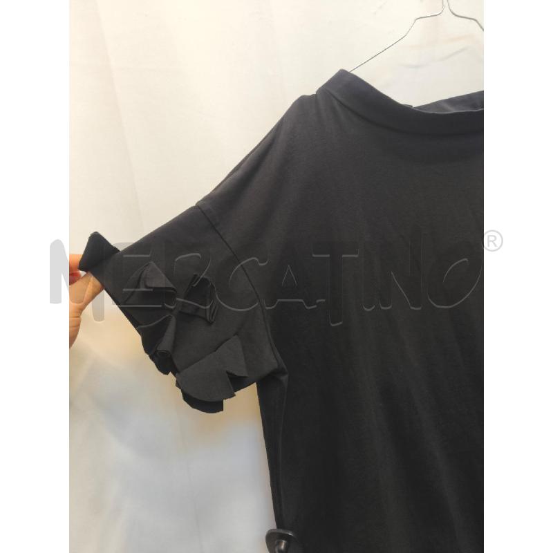 MAGLIA DONNA OBLO NERO MANICA FRU FRU | Mercatino dell'Usato Volpago del montello 3