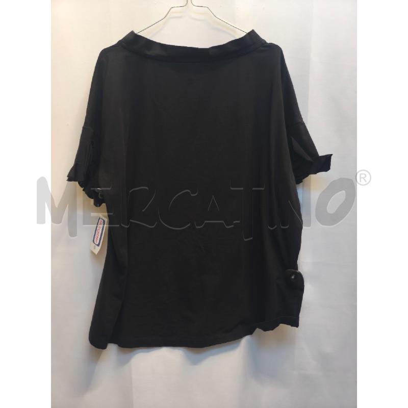 MAGLIA DONNA OBLO NERO MANICA FRU FRU | Mercatino dell'Usato Volpago del montello 4