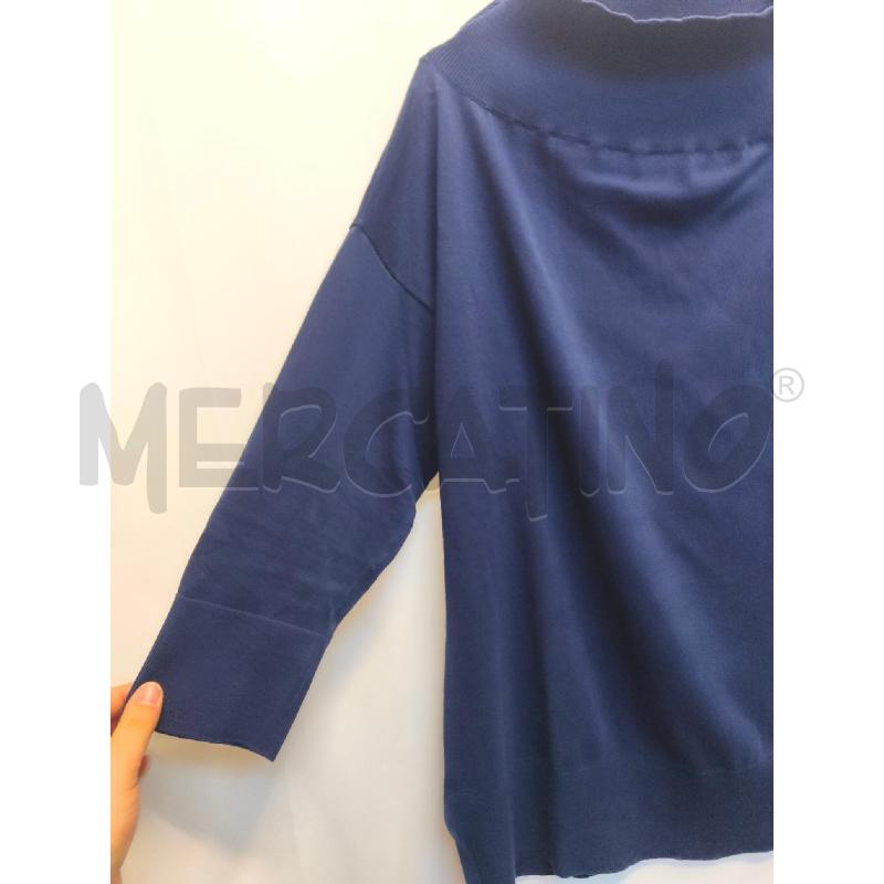 MAGLIA DONNA  ROSSOPURO  BLU MANICA 3/4 | Mercatino dell'Usato Volpago del montello 3