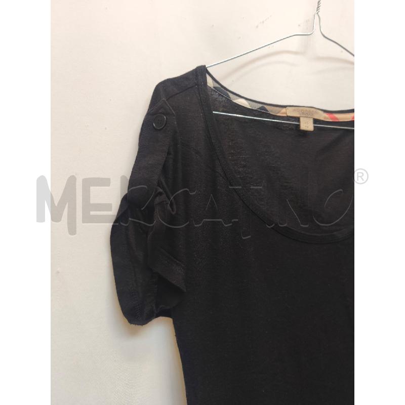 MAGLIETTA DONNA BURBERRY NERA  | Mercatino dell'Usato Volpago del montello 3
