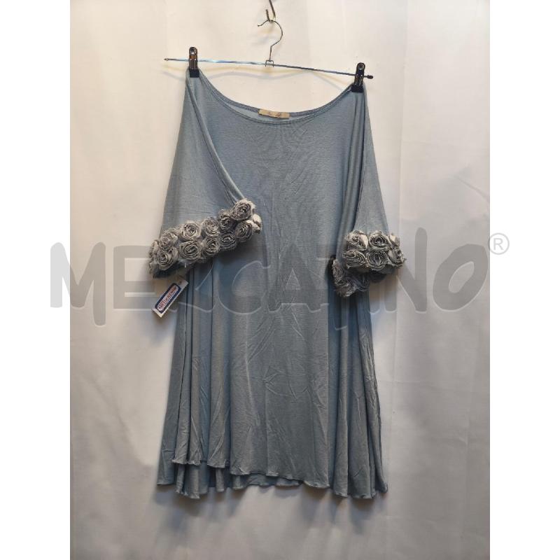 MAGLIETTA DONNA MAISON LAILE AZZURRA  | Mercatino dell'Usato Volpago del montello 1
