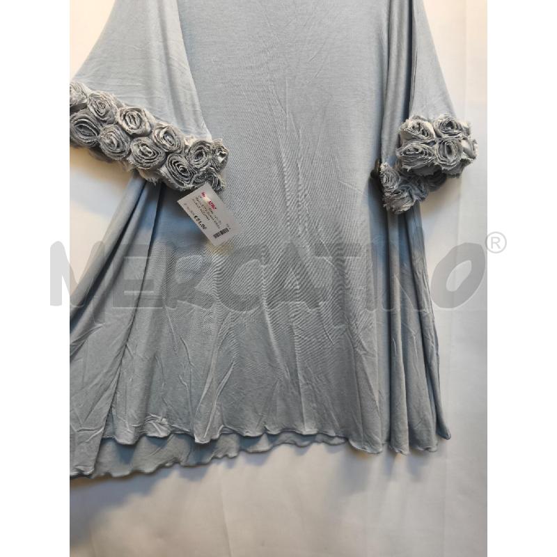 MAGLIETTA DONNA MAISON LAILE AZZURRA  | Mercatino dell'Usato Volpago del montello 3