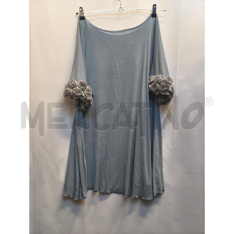MAGLIETTA DONNA MAISON LAILE AZZURRA  | Mercatino dell'Usato Volpago del montello 4