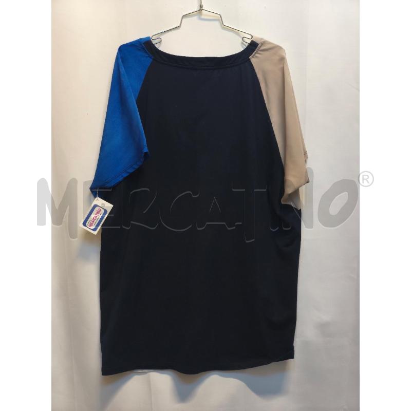 MAGLIETTA DONNA MARINA RINALDI BLU PANNA NERO  | Mercatino dell'Usato Volpago del montello 4