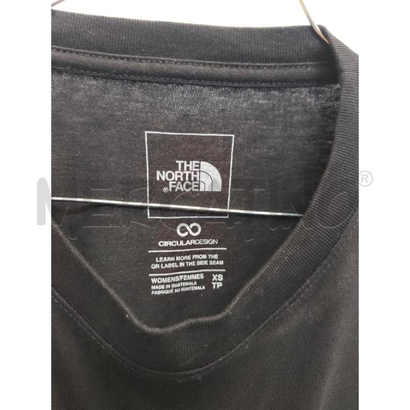 MAGLIETTA DONNA NORTH FACE NERA SCRITTA FUCSIA | Mercatino dell'Usato Volpago del montello 3