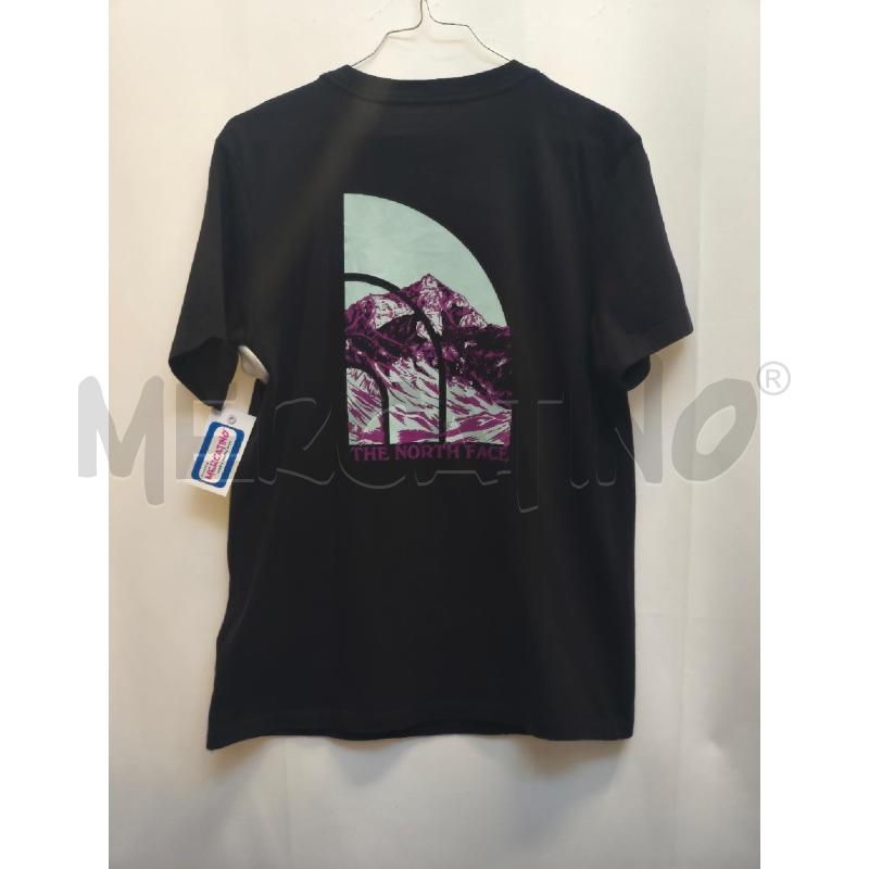 MAGLIETTA DONNA NORTH FACE NERA SCRITTA FUCSIA | Mercatino dell'Usato Volpago del montello 4