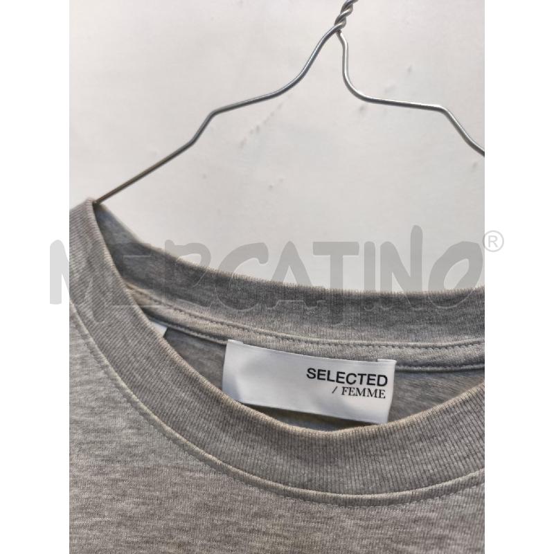 MAGLIETTA DONNA SELECTED FEMME GRIGIA  | Mercatino dell'Usato Volpago del montello 2