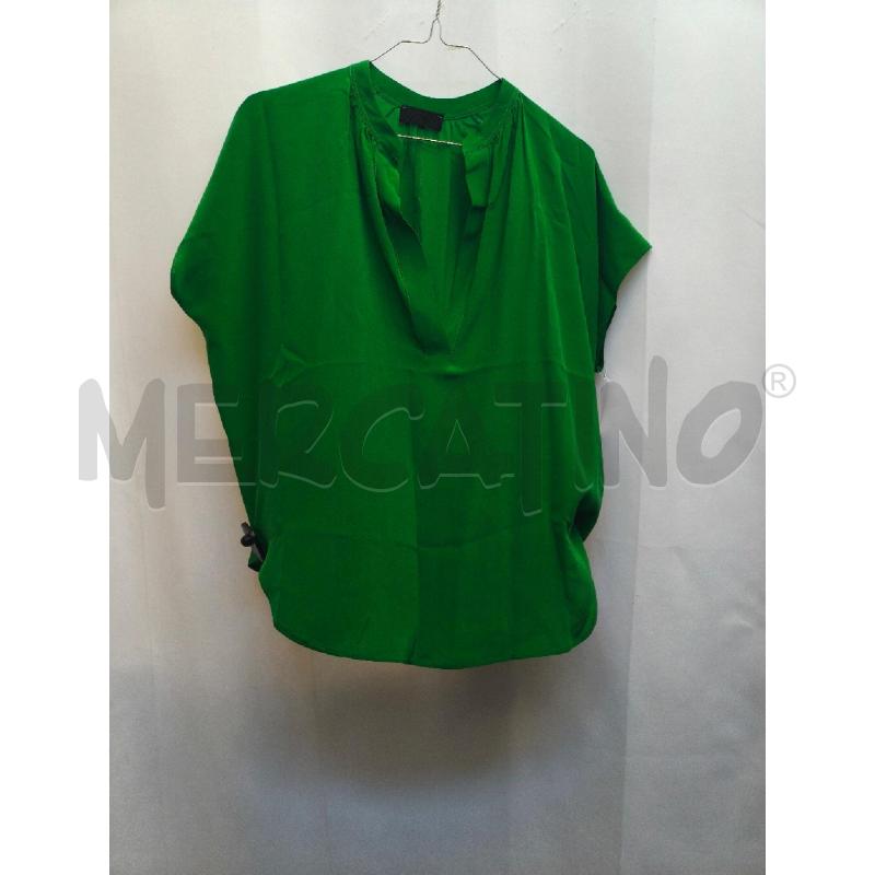 MAGLIETTA DONNA SETA VERDE  | Mercatino dell'Usato Volpago del montello 1