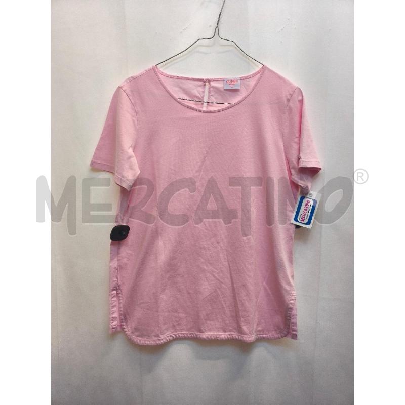 MAGLIETTA DONNA SUN68 ROSA LISCIA | Mercatino dell'Usato Volpago del montello 1