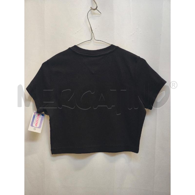 MAGLIETTA DONNA TOMMY NERA CORTA  | Mercatino dell'Usato Volpago del montello 4