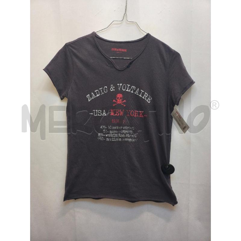 MAGLIETTA DONNA ZADIG VOLTAIR GRIGIA | Mercatino dell'Usato Volpago del montello 1