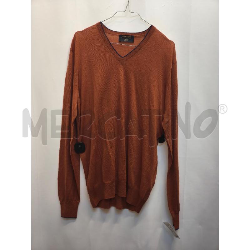 MAGLIONE UOMO GRAN SASSO ARANCIONE MATTONE  | Mercatino dell'Usato Volpago del montello 1