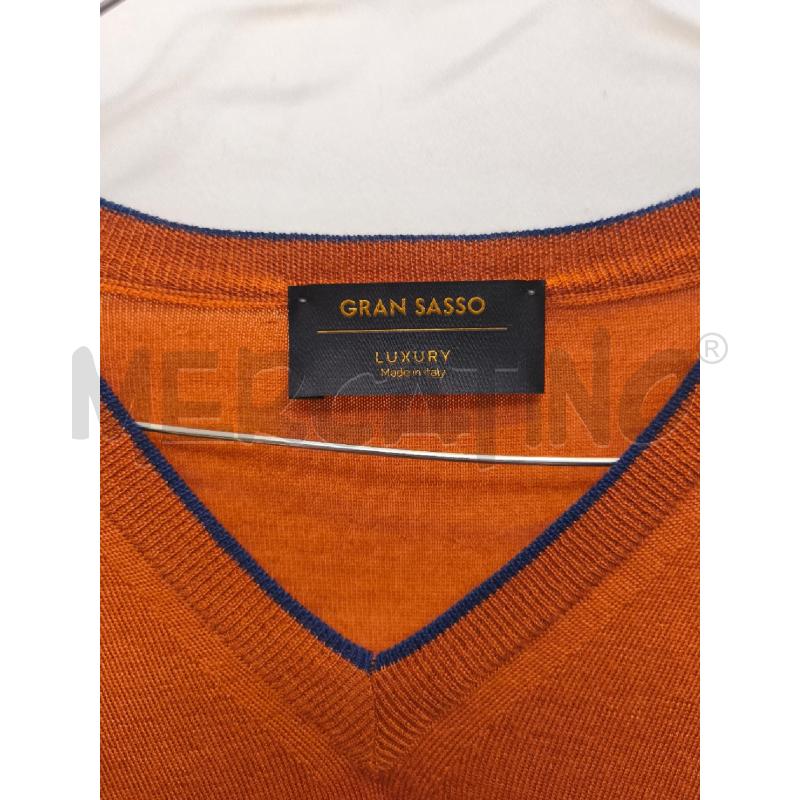 MAGLIONE UOMO GRAN SASSO ARANCIONE MATTONE  | Mercatino dell'Usato Volpago del montello 2