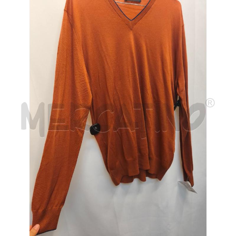 MAGLIONE UOMO GRAN SASSO ARANCIONE MATTONE  | Mercatino dell'Usato Volpago del montello 3