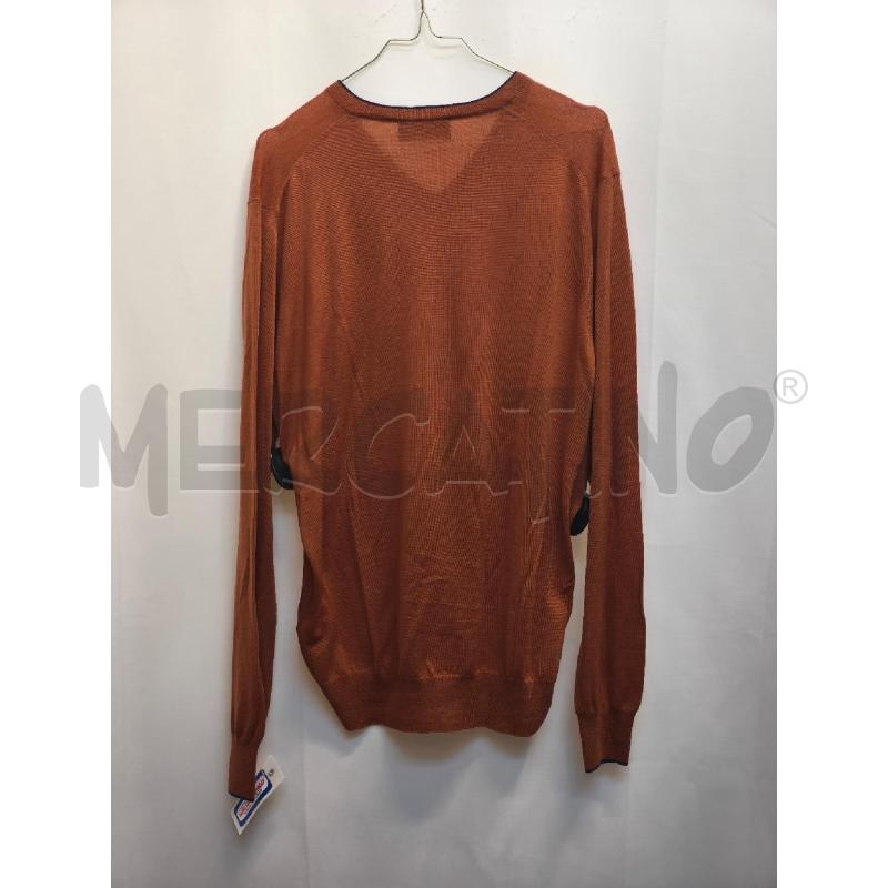 MAGLIONE UOMO GRAN SASSO ARANCIONE MATTONE  | Mercatino dell'Usato Volpago del montello 4