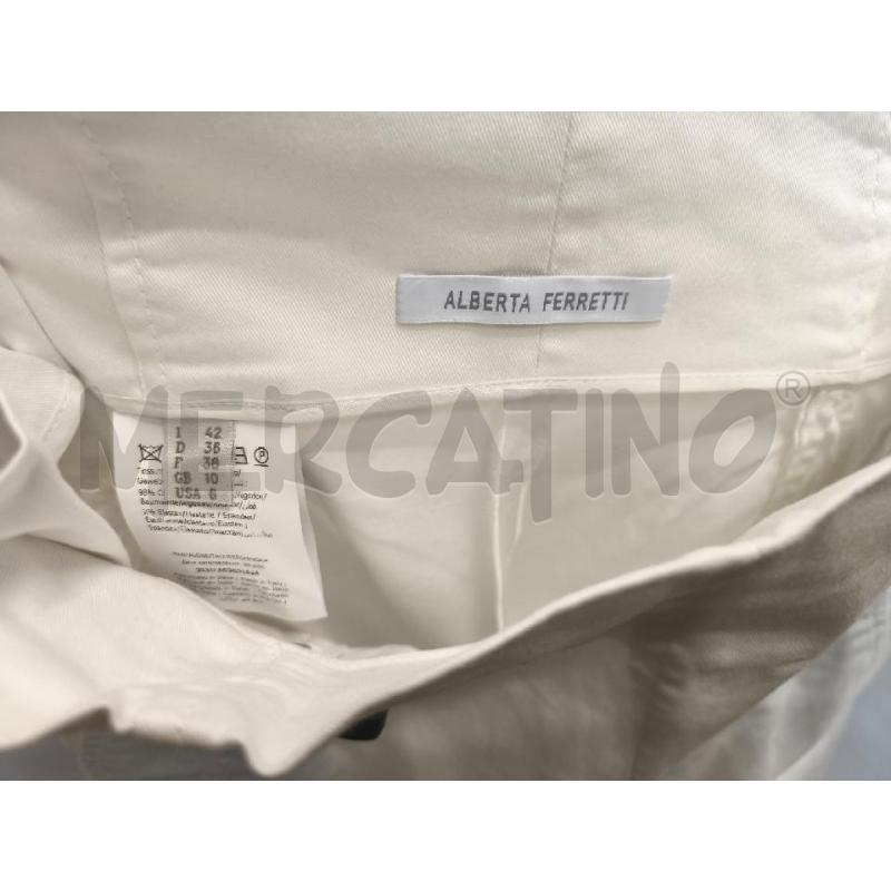 PANTALONCINO DONNA ALBERTA FERRETTI BIANCO  | Mercatino dell'Usato Volpago del montello 4