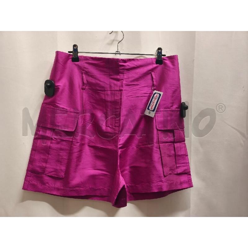 PANTALONCINO DONNA ERIKA CAVALLINI FUCSIA  SETA | Mercatino dell'Usato Volpago del montello 1