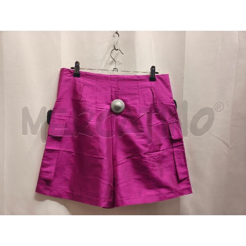 PANTALONCINO DONNA ERIKA CAVALLINI FUCSIA  SETA | Mercatino dell'Usato Volpago del montello 3