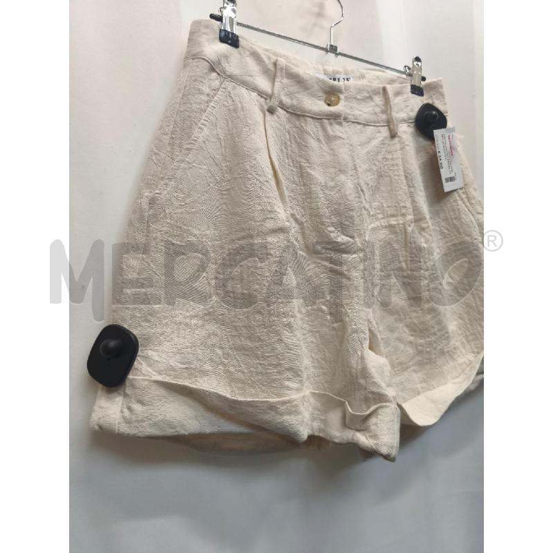 PANTALONCINO DONNA HAPPY 25 BIANCO FIORI  | Mercatino dell'Usato Volpago del montello 3